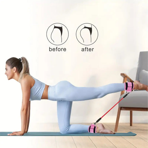 Ankle strap for leg and glute workout fitness accessory