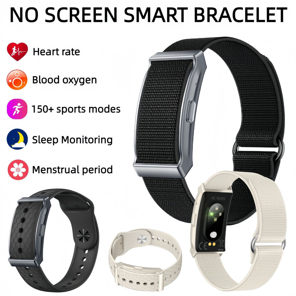 Screenless Smart Bracelet with Health Monitoring
