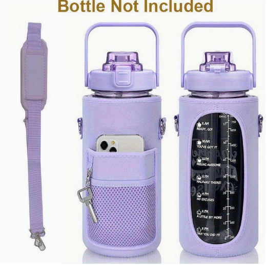 Outdoor Water Bottle and Protective Cover with Strap