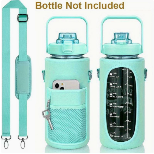 Outdoor Water Bottle and Protective Cover with Strap