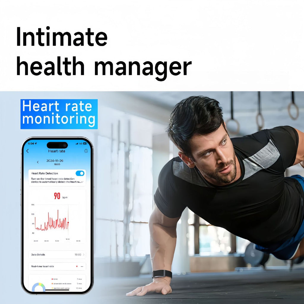 Screenless Smart Bracelet with Health Monitoring
