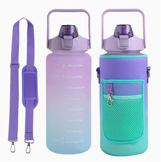 Outdoor Water Bottle and Protective Cover with Strap